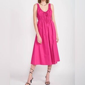 En Saison Celia Midi Dress, Magenta - XS